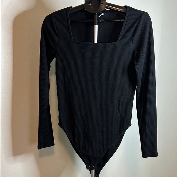Old Navy Tops - Old Navy Black Square Neck Bodysuit